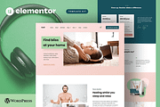 Meditation Music Elementor Template, a WordPress Template by Awakened Templates (Thumbnail 1 of 6)