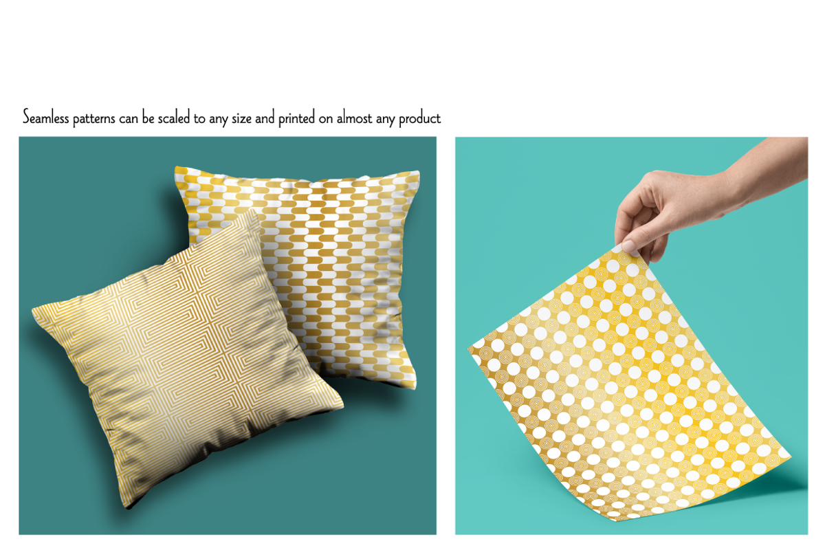 Metallic Gold Seamless Geometrics preview 2