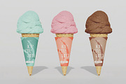 Ice Cream Jars Packaging Mockup, a Packaging Mockup by skybluecreative (Thumbnail 3 of 3)
