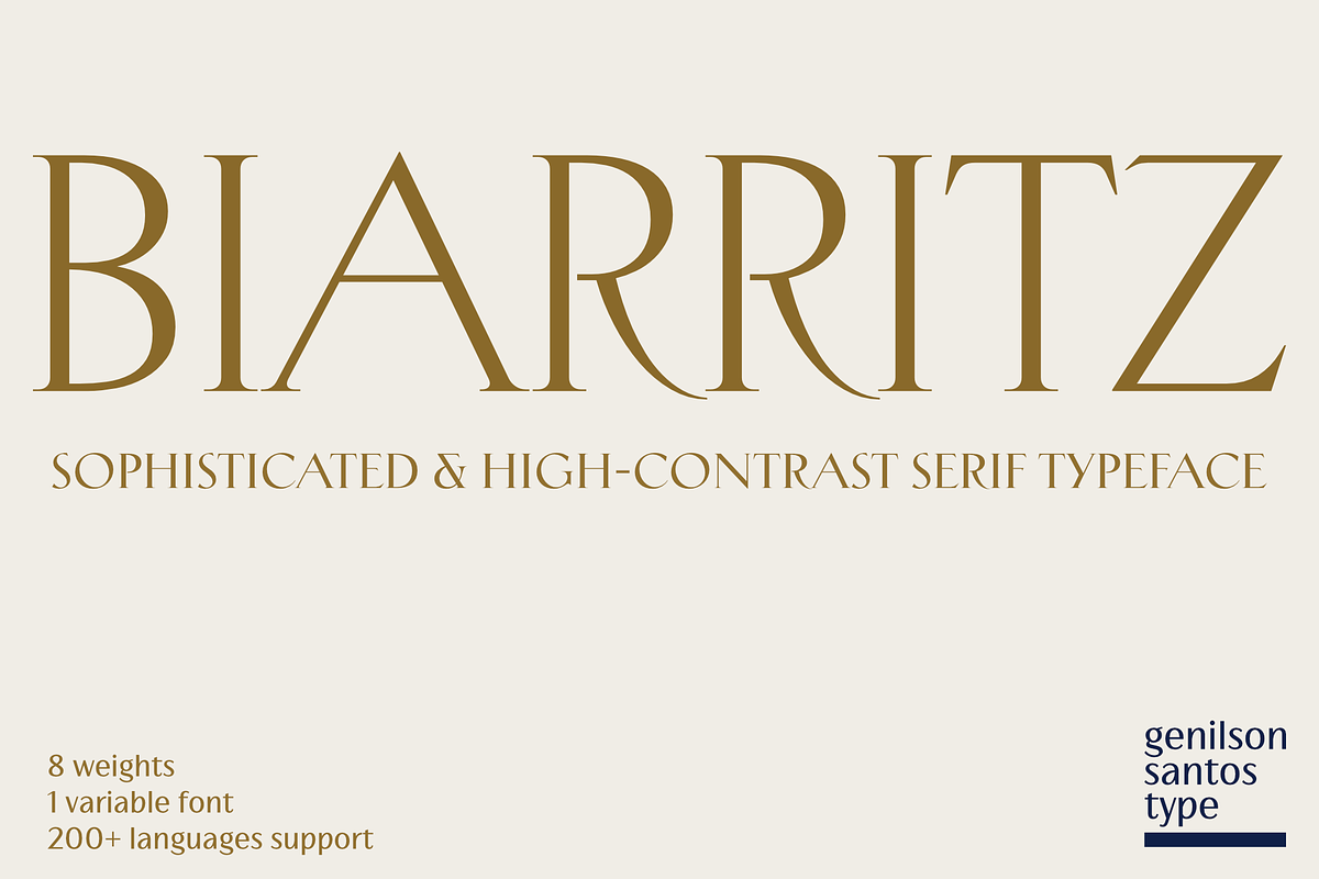 Biarritz Luxury Editorial Serif, a Serif Font by Genilson Santos (Photo 1 of 17)