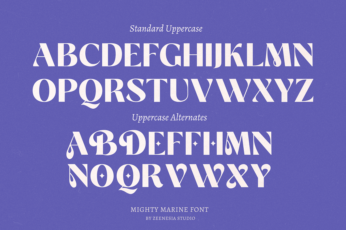 Mighty Marine, a Sans Serif Font by zeenesia (Photo 21 of 24)