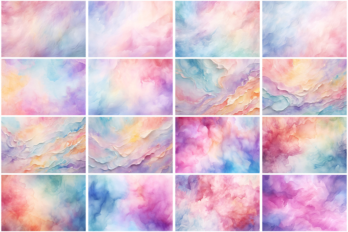 Pastel Watercolor Texture Background, a Texture Graphic by Forhadx5 (Photo 8 of 11)