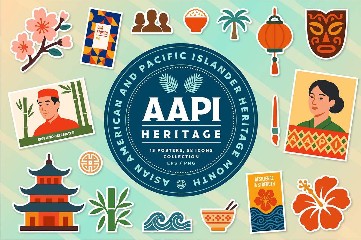 AAPI Heritage Month Collection, a Templates & Theme by Ckybe's Corner (Photo 1 of 5)