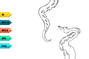Vector sketch octopus tentacles, a Pattern Graphic by julia_musdotter (Thumbnail 4 of 10)