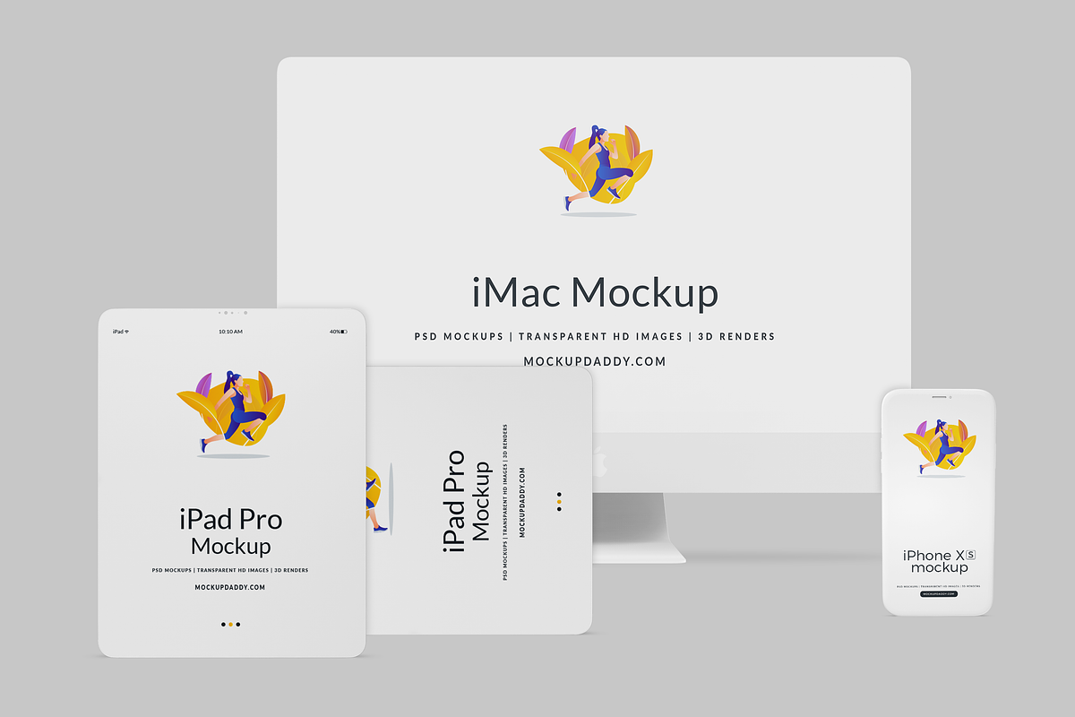 Clay Responsive Devices Mockups, an iPhone Mockup by Mockupdaddy (Photo 23 of 53)