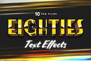 80s Text and Logo Effects, a Layer Style Add-On by MahmoudWally (Thumbnail 1 of 12)