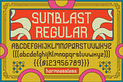 Sunblast Display Typeface, a Font by HARMNESSLESS (Thumbnail 6 of 8)