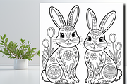 Mandala Easter Bunny Coloring Book, a Seasonal Illustration by Design Zone (Thumbnail 3 of 5)