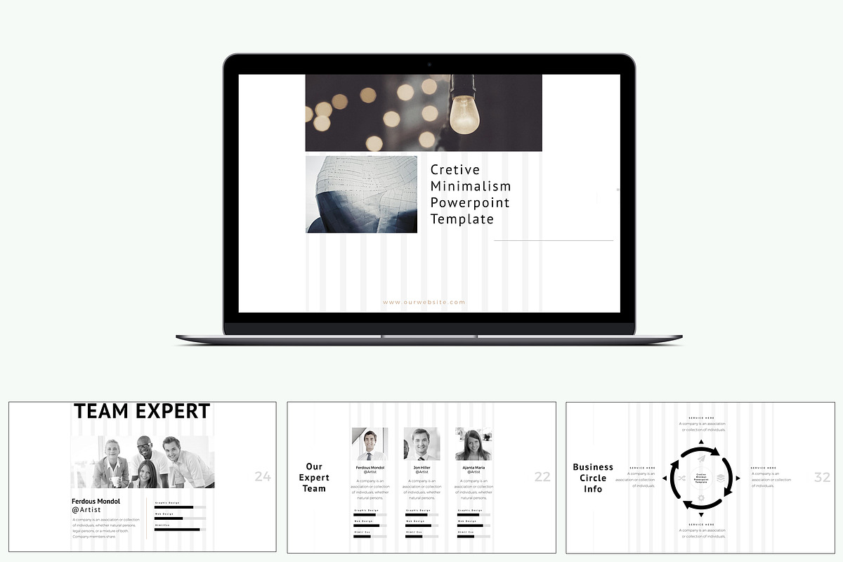 Minimalism PowerPoint Template, a Presentation Template by ZAAS (Photo 2 of 11)