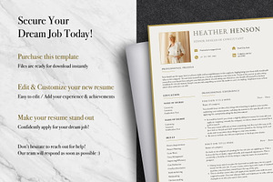 Clean Modern Resume Template Canva