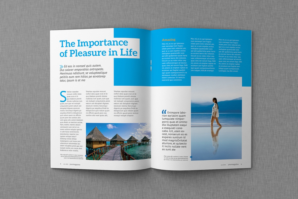 Magazine Template (50% Off), a Magazine Template by UnicodeID (Photo 3 of 5)