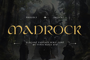 Madrock - Elegance Fantasy Serif, a Serif Font by Typia Nesia (Thumbnail 1 of 12)