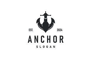 Marine ship vector anchor logo, a Branding & Logo Template by Maylianaw28