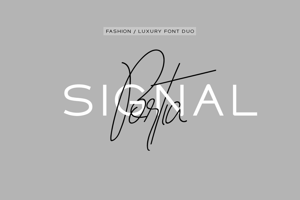 Portia & Signal Duo - Fashion Fonts