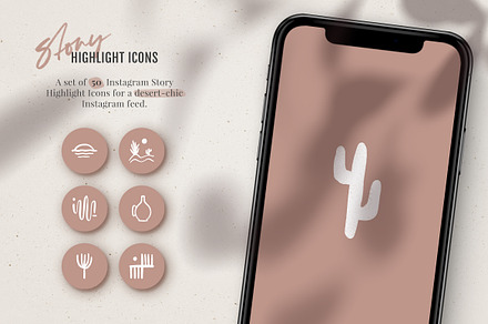 Instagram Highlight Icons – Desert