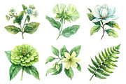Watercolor Sage Floral Clipart, an Illustration by Daily.Designs (Thumbnail 2 of 5)