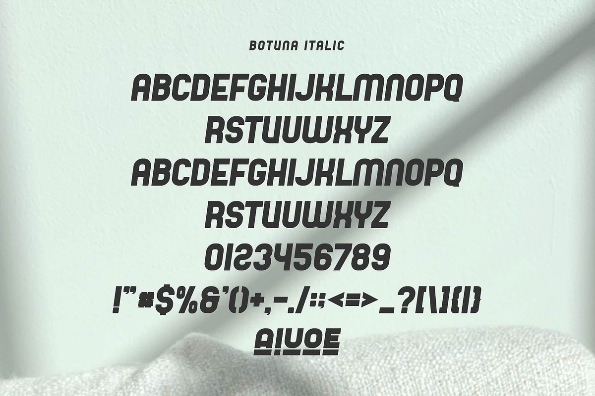 Botuna - Modern Sans Serif Font, a Sans Serif Font by Aqeel_Art (Photo 6 of 6)
