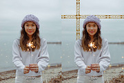 23 Golden Floral Photoshop Overlay, a Background Graphic by 3Motional (Thumbnail 14 of 21)