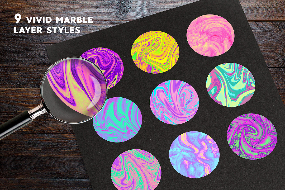 Vivid Marble Effect For Photoshop, a Layer Style Add-On by Sophico (Photo 3 of 10)