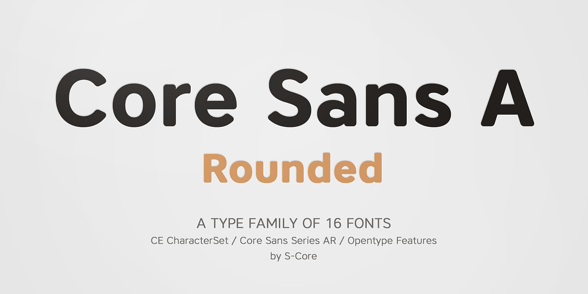 Core Sans AR, a Sans Serif Font by S-Core (Photo 1 of 5)