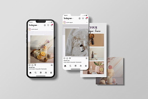 Realistic Instagram Post Mockup