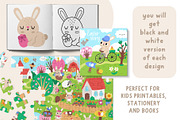 Easter village clipart and designs, a Seasonal Illustration by Lexi Claus (Thumbnail 7 of 8)