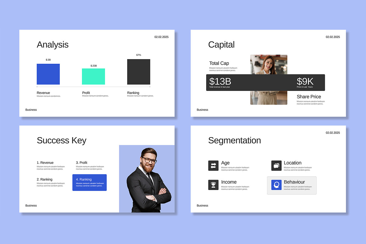 Business Plan Presentation Template, a Presentation Template by Mighty-Slide (Photo 3 of 6)