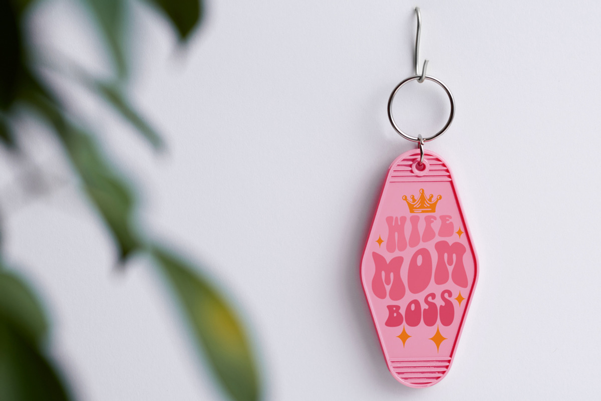 Mom Motel Keychain SVG Bundle, an Illustration by Freeling Design House (Photo 3 of 3)