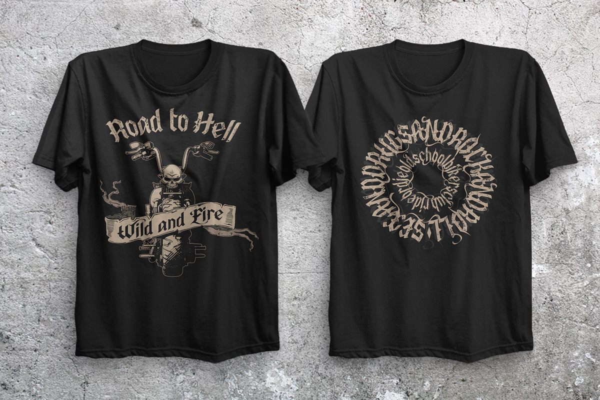 Old Biker. Gothic style vintage labe, a Font by Fractal fonts & graphics (Photo 15 of 17)
