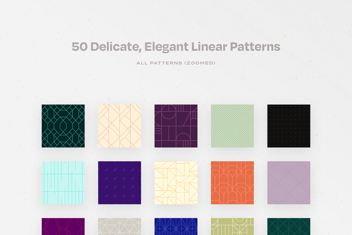 50 Delicate, Elegant Linear Patterns, a Pattern Graphic by Rienne Studio (Photo 3 of 17)