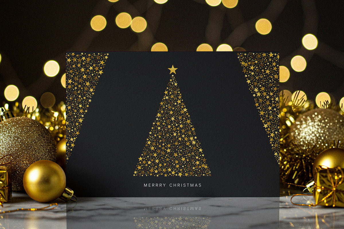 Christmas Card Mockup, a Product Mockup by Designer Dude