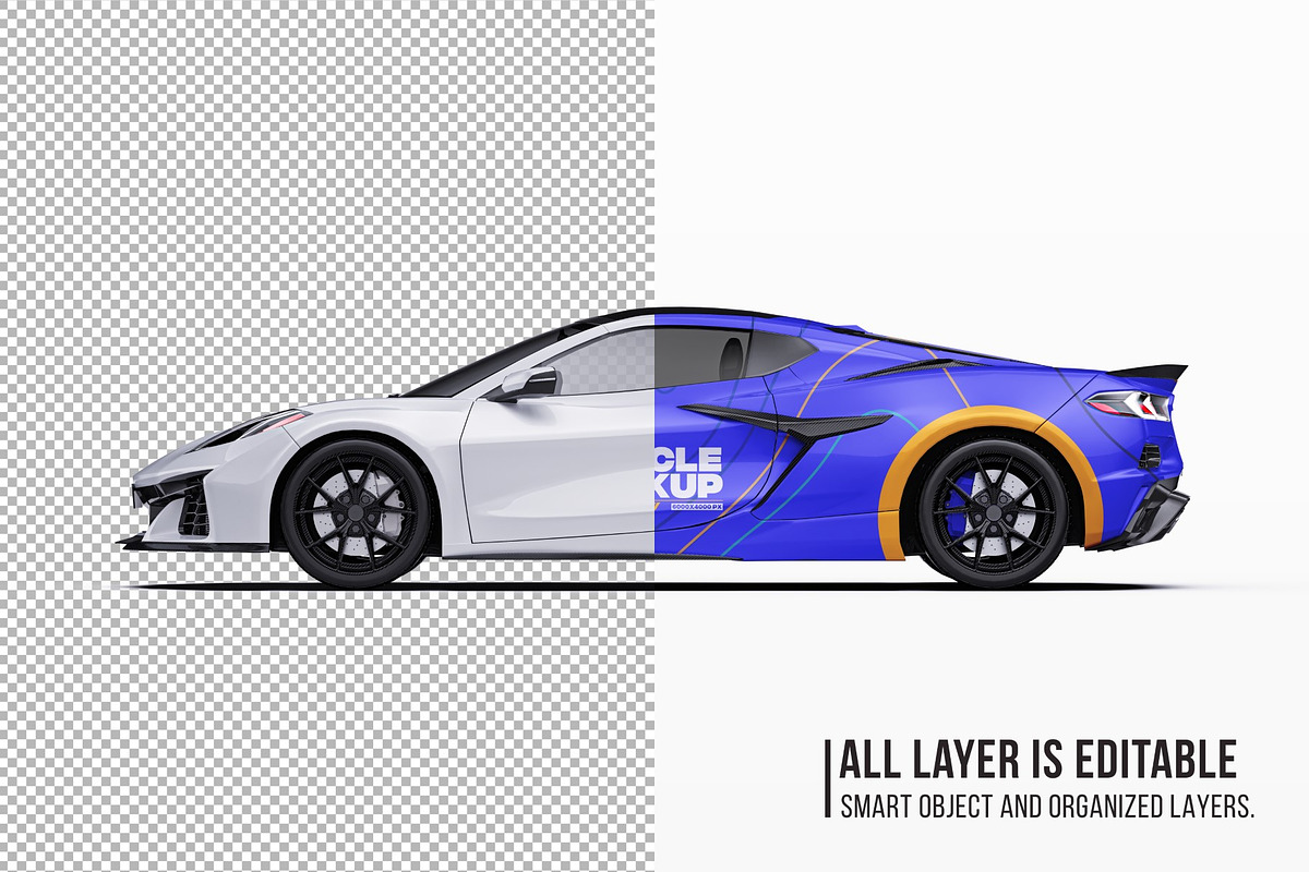 2026 Hyper Performance Coupe Set, an Advertising Mockup by Halal Graphic Studio (Photo 5 of 12)