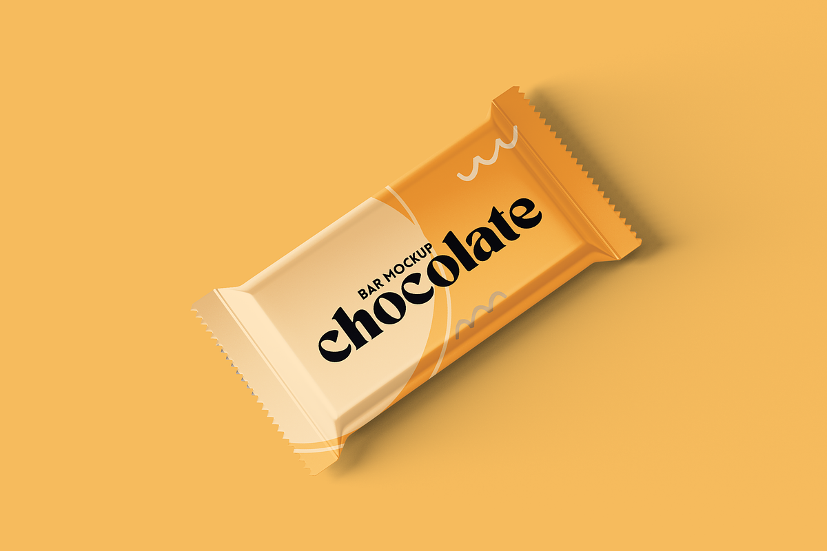 Chocolate Bar Packaging Mockup, an Advertising Mockup by Xtrahive (Photo 2 of 2)