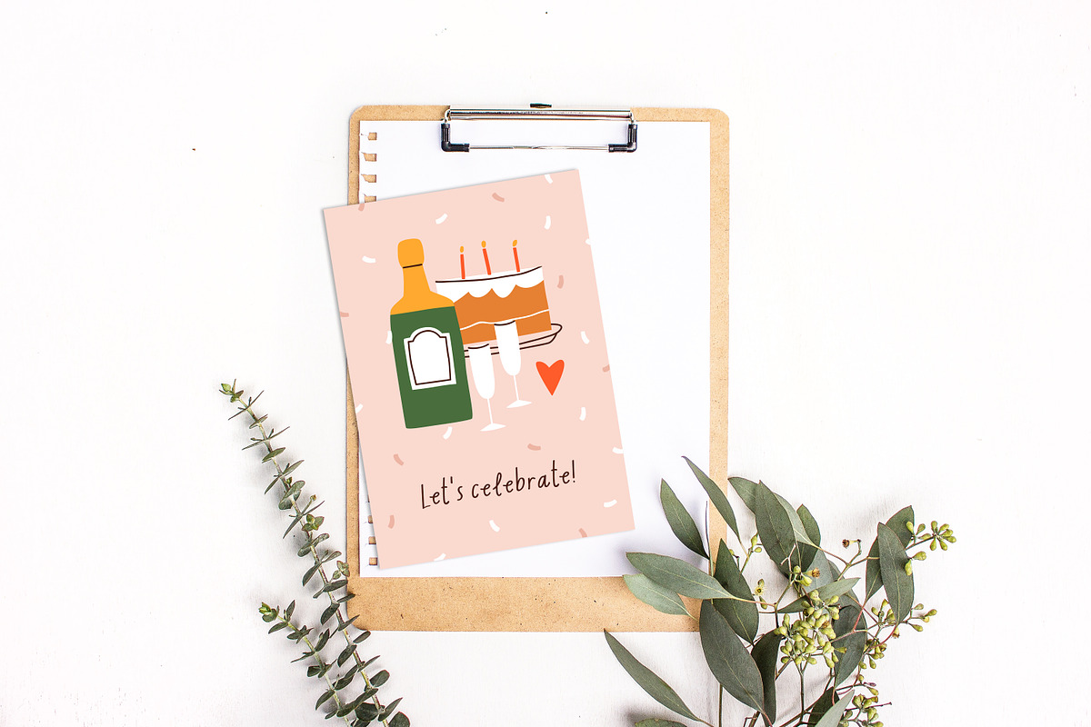 Happy birthday cards designs set, an Object Illustration by Good Studio (Photo 16 of 17)