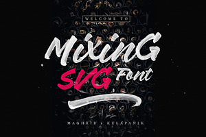 Mixing SVG Font & Regular, a Sans Serif Font by maghrib