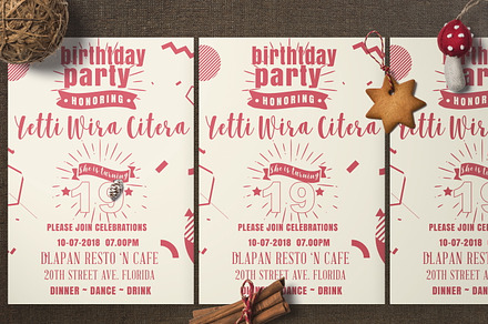 Minimalist Birthday Card, a Card Template by Design Addict