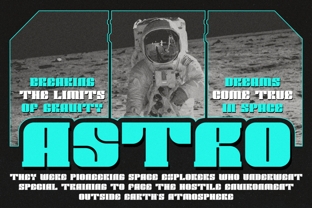 Aruesa - Modern Techno Font, a Serif Font by MaikoHatta (Photo 2 of 8)