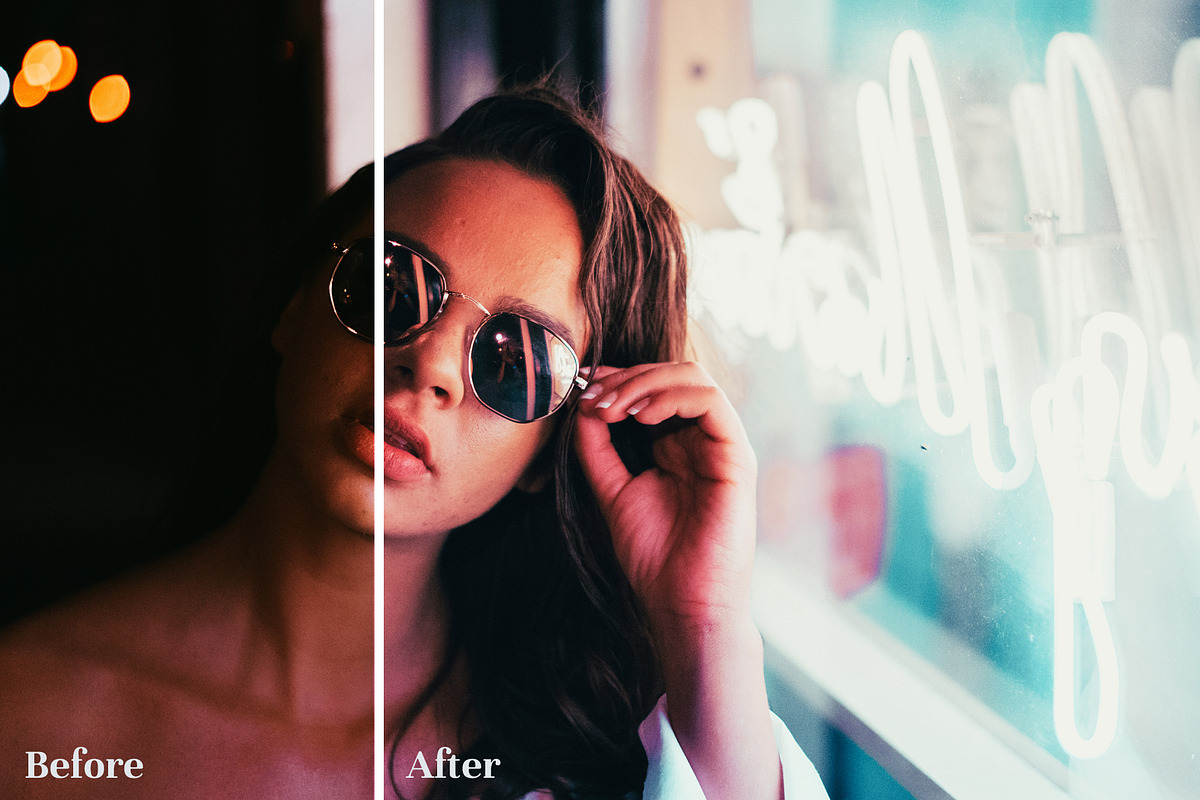 Neon Lights - Lightroom Presets preview 5