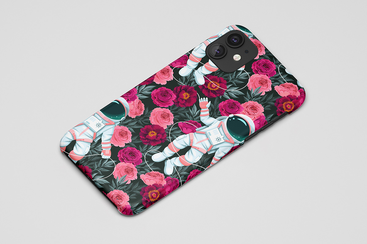 Astronaut and Flowers, a Pattern Graphic by GreyLilac (Photo 6 of 7)