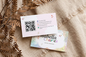 Cute Business Card Canva Template, a Business Card Template by Arslan