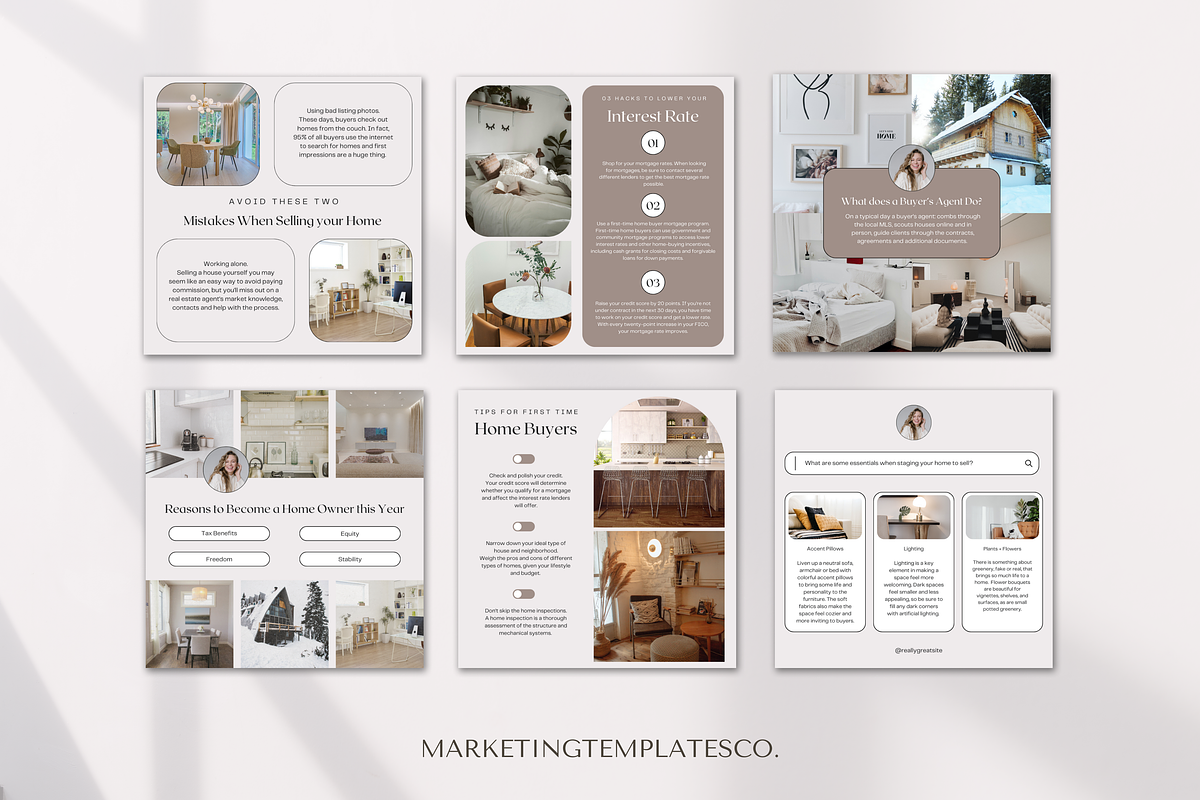 January Real Estate Instagram Posts, a Social Media Template by Marketing Templates Co. (Photo 3 of 9)