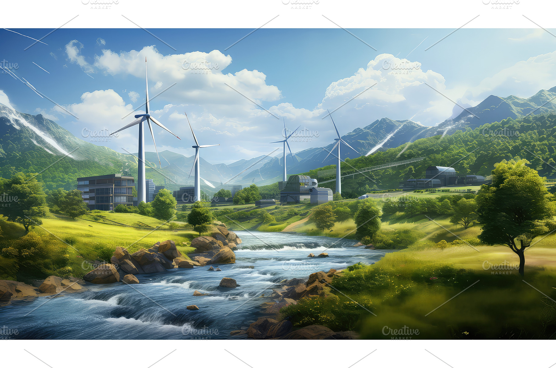 geothermal green energy background, a Background Photo by pikepicture