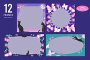 Y2K Galaxy Meow Hand Drawn Digital, an Animal Illustration by CreativeValuation (Thumbnail 4 of 12)