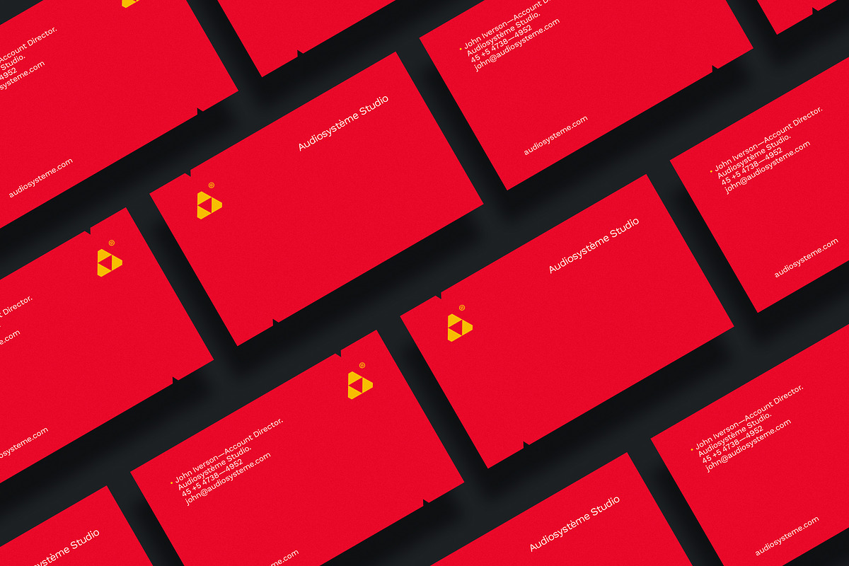 Audiosystème business card template, a Business Card Template by Srg® (Photo 2 of 4)