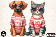 Soul Mate, Love Mate Dog PNG, an Illustration by DreamCafeArt (Thumbnail 1 of 7)