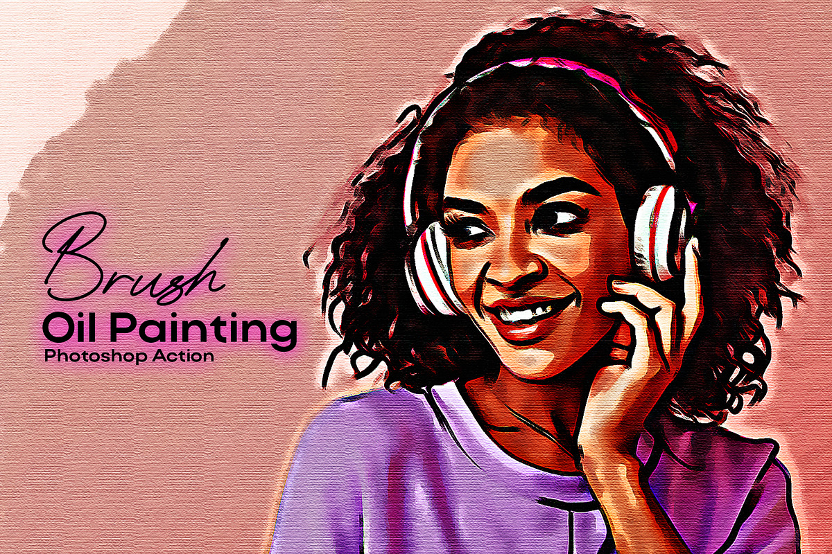 Cartoon Brush Painting Effect, an Action Add-On by DesignCave (Photo 1 of 5)