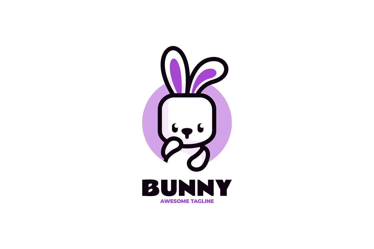 Bunny Simple Mascot Logo, a Branding & Logo Template by Artnivora.Std