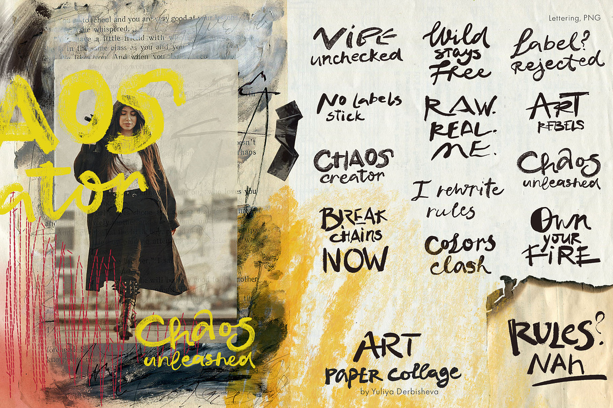 Art Paper collage element scraps, an Object Graphic by Yuliya Derbisheva (Photo 9 of 15)