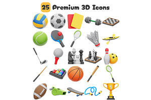 Sport 3D Icons