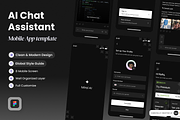 Mirai AI - AI Chat Mobile App, a Websites & App Template by SLAB! Design (Thumbnail 1 of 4)